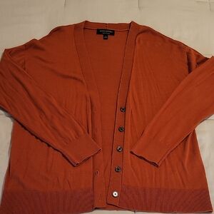 Banana Republic Women's Forever Cardigan Sweater In Adobe Brick